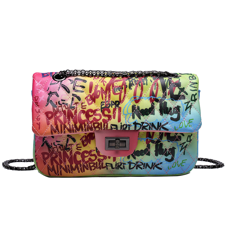 Rainbow 2025 graffiti purse