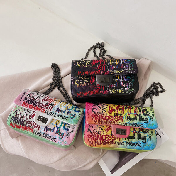 Rainbow 2025 graffiti purse