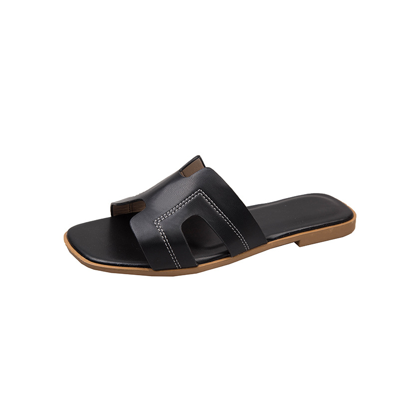 Womens black designer slides hot sale