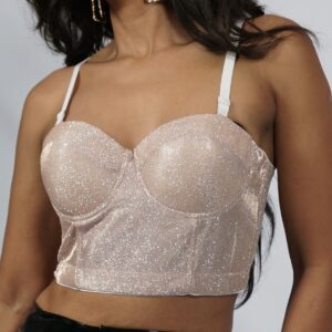 Trendy Cara shimmer bustier