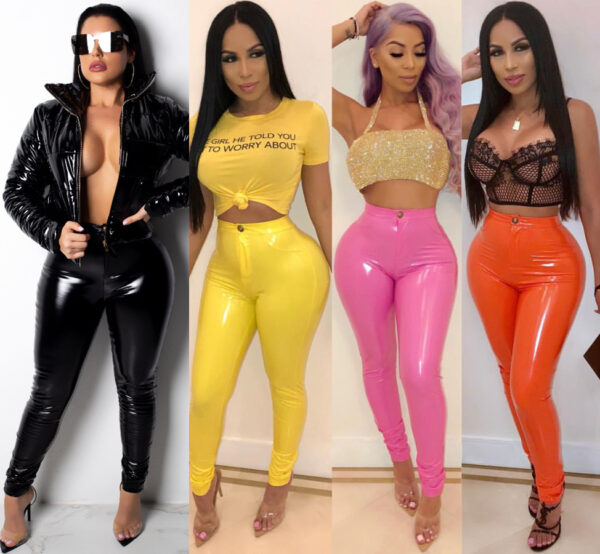 Candy PU Leather Pants Candy PU Leather Pants