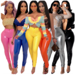 Candy PU Leather Pants