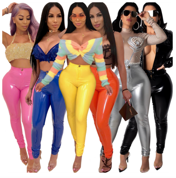 Candy PU Leather Pants Candy PU Leather Pants