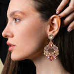 Trendy women's colourful earrings