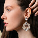 Trendy women’s colourful earrings