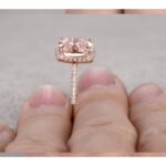 Rose gold dress ring