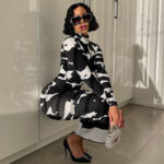Molly black and white dress