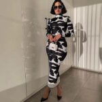 Molly black and white dress