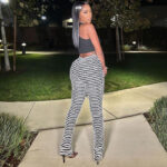 Zelia striped pants