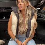 Gilet contrasting colour reversible sleeveless jacket