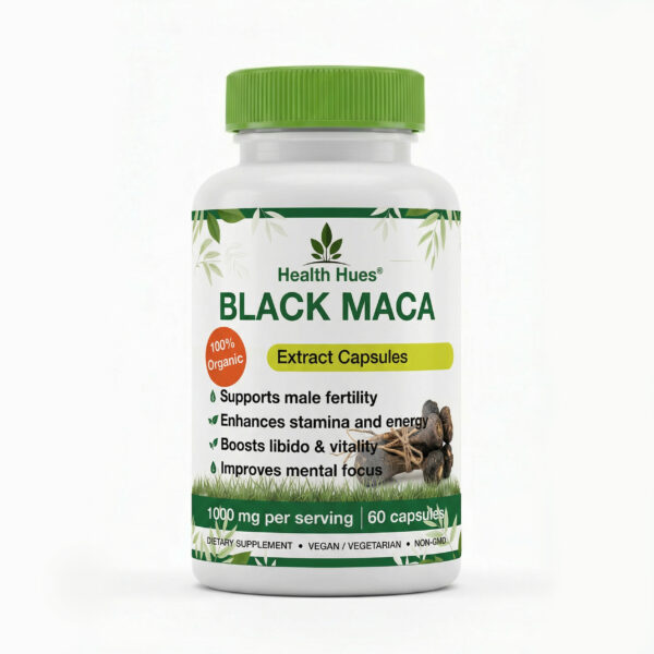 Health Hues Black Maca Extract Capsules Health Hues Black Maca Extract Capsules